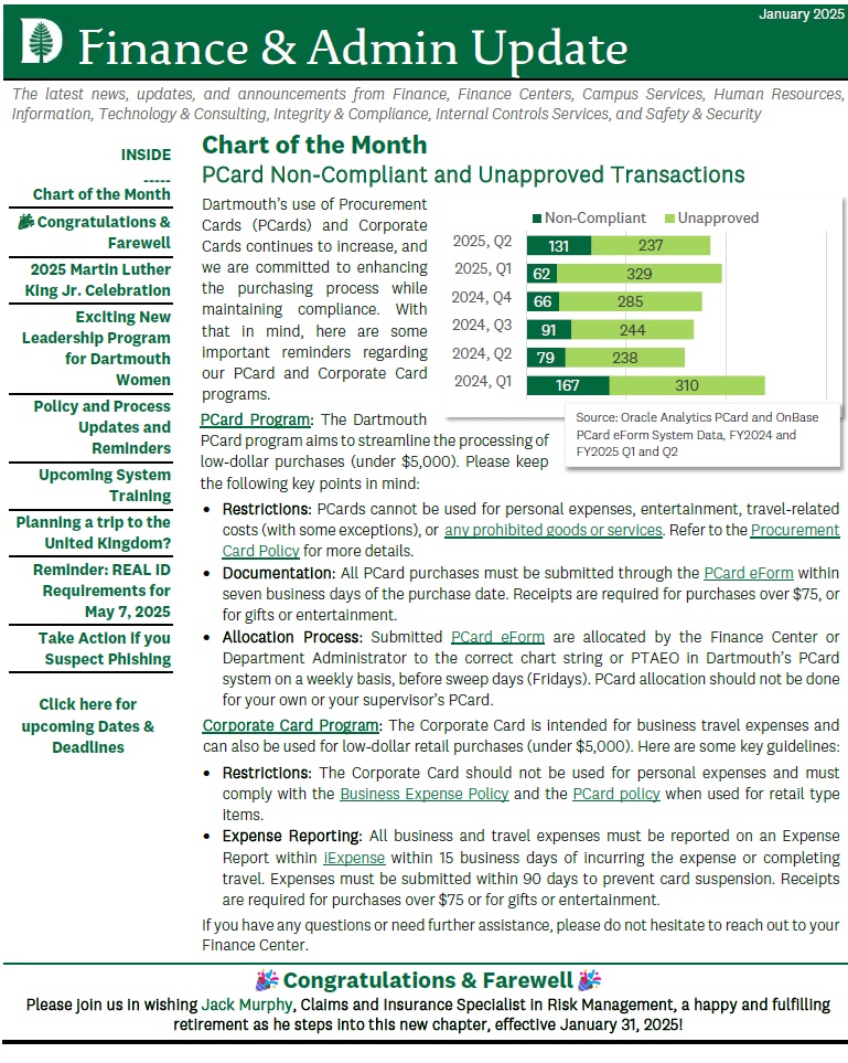 Current Finance Update