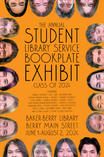 exhibit poster for 2024 student bookplate exhibit