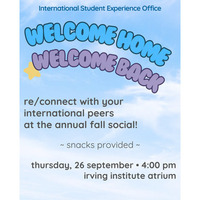 International Student Welcome Back