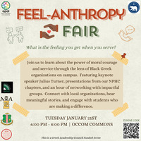 FEEL-anthropy Fair hosted with the National Pan-Hellenic Council 